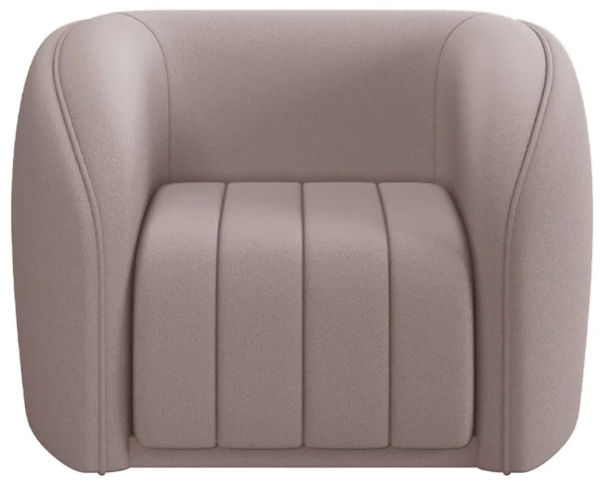 Poltrona Decorativa Sala de Estar Adam Veludo Rosê G45 - Gran Belo