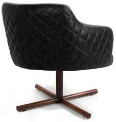 Kit 02 Poltronas Decorativas Jade Base Xis Giratória C-416 Corano Tres