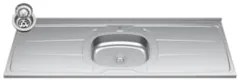Armário de Cozinha CP02 Com Pia 150cm Pérola Z34 Branco - Mpozenat