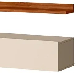 Bancada Suspensa e Prateleira 99cm Slat M20 Cinamomo/Off - Mpozenato
