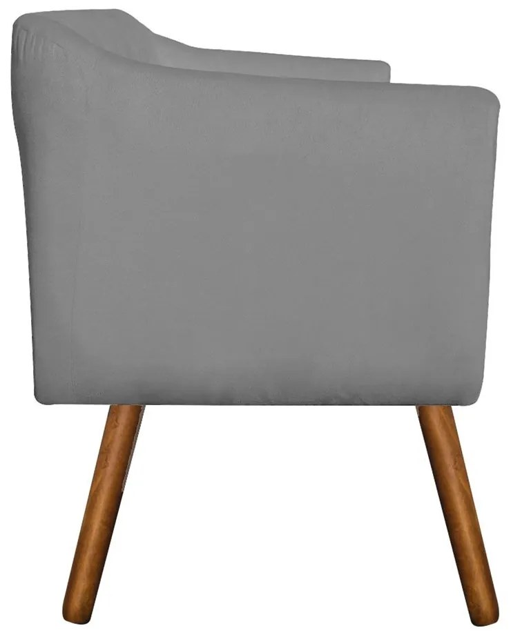 KIT 02 POLTRONAS JULIA SUEDE GRAFITE STR
