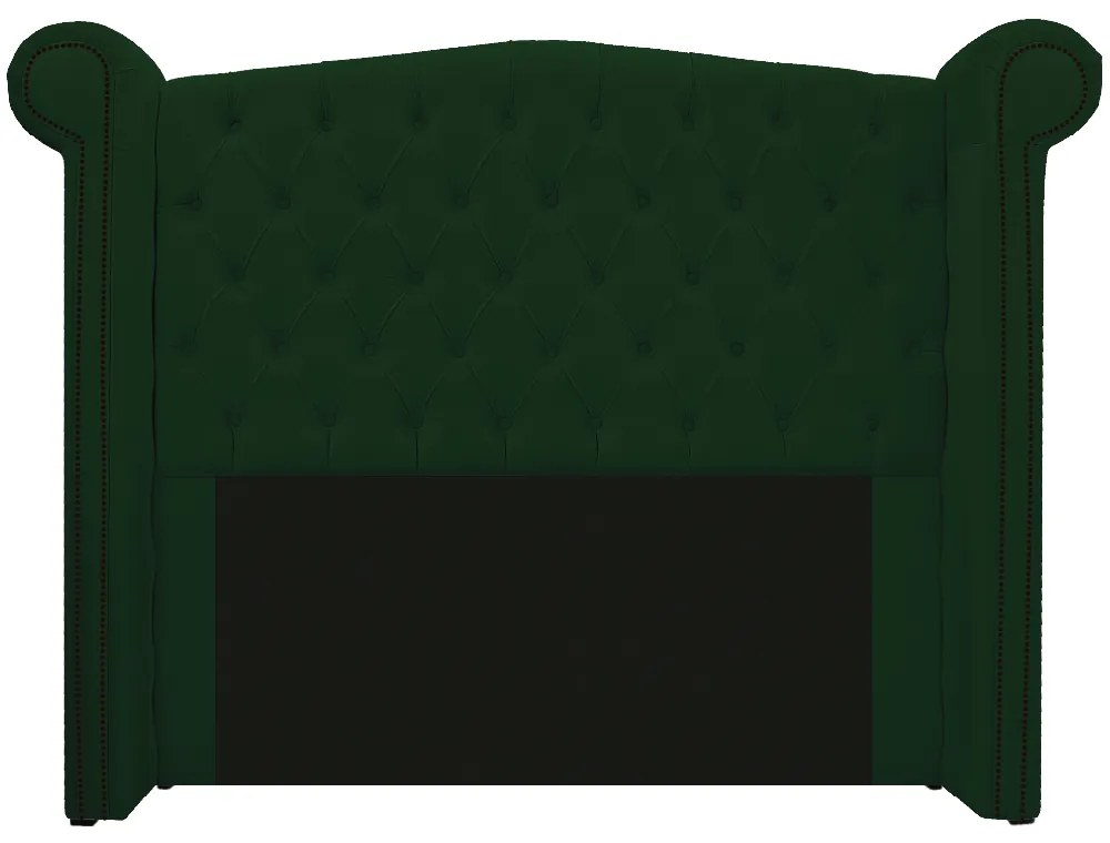 Kit Cabeceira e Calçadeira Veneza 160 cm Queen Size Suede Verde - ADJ Decor