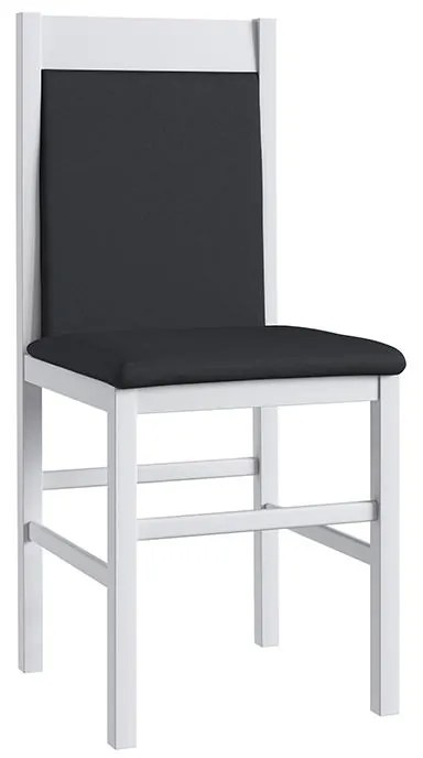 Conjunto Completo Jantar Cozinha Mesa Elástica 6 Cadeiras Branco/Preto