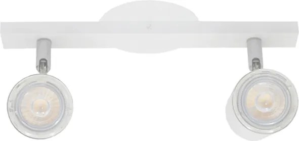 Spot De Sobrepor Duplo Aluminio - BRANCO FOSCO