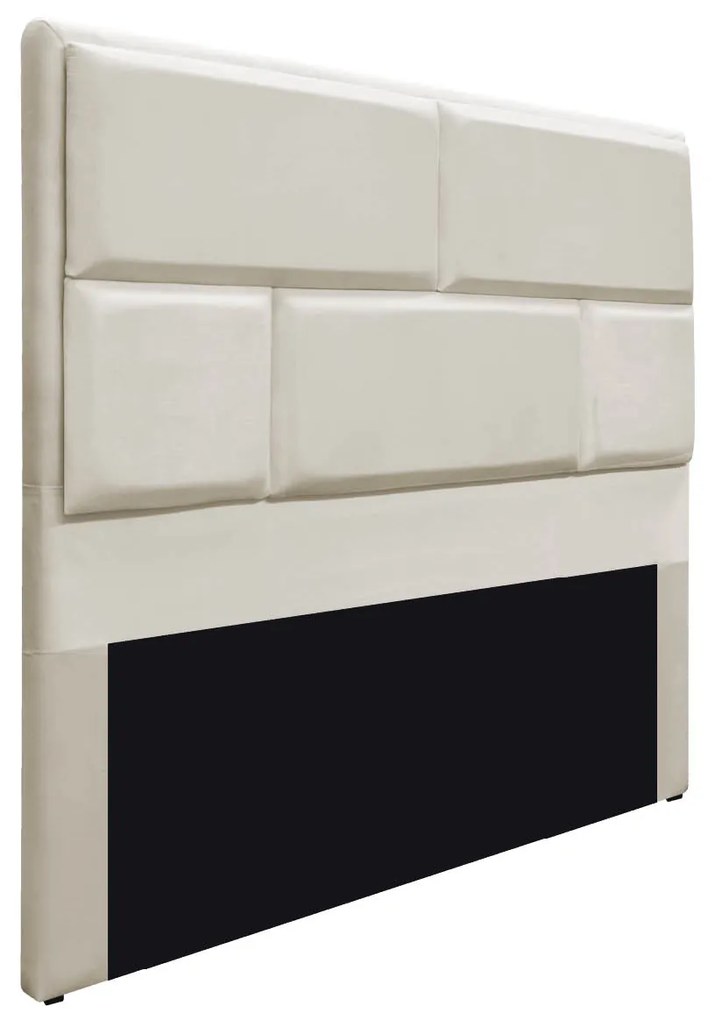 Cabeceira Casal Brick P02 140 cm para cama Box Linho - ADJ Decor