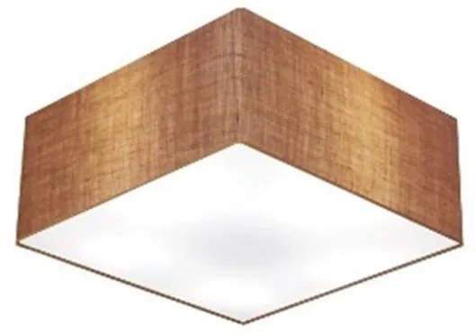 Plafon Para Quarto Quadrado SQ-3000 Cúpula Cor Palha