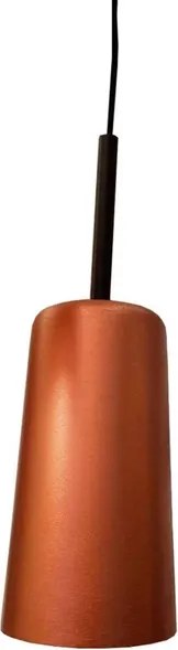 Pendente Alumínio Cobre E Preto Ø13,6cm Bilboquê