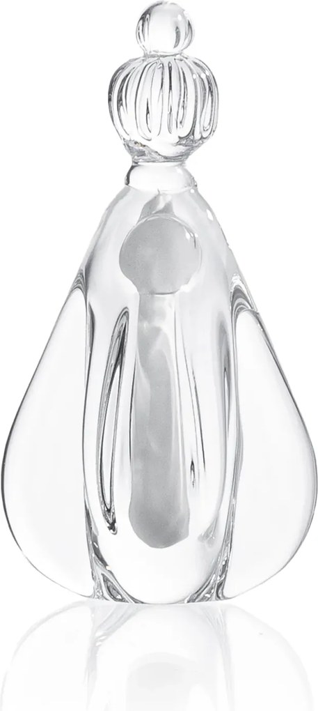 Mini Santa Aparecida Cristal Murano P - Quartzo Pérola Quartzo Pérola