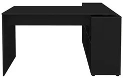 Conjunto Escritório Home Office 4 Peças Nil A06 Preto - Mpozenato