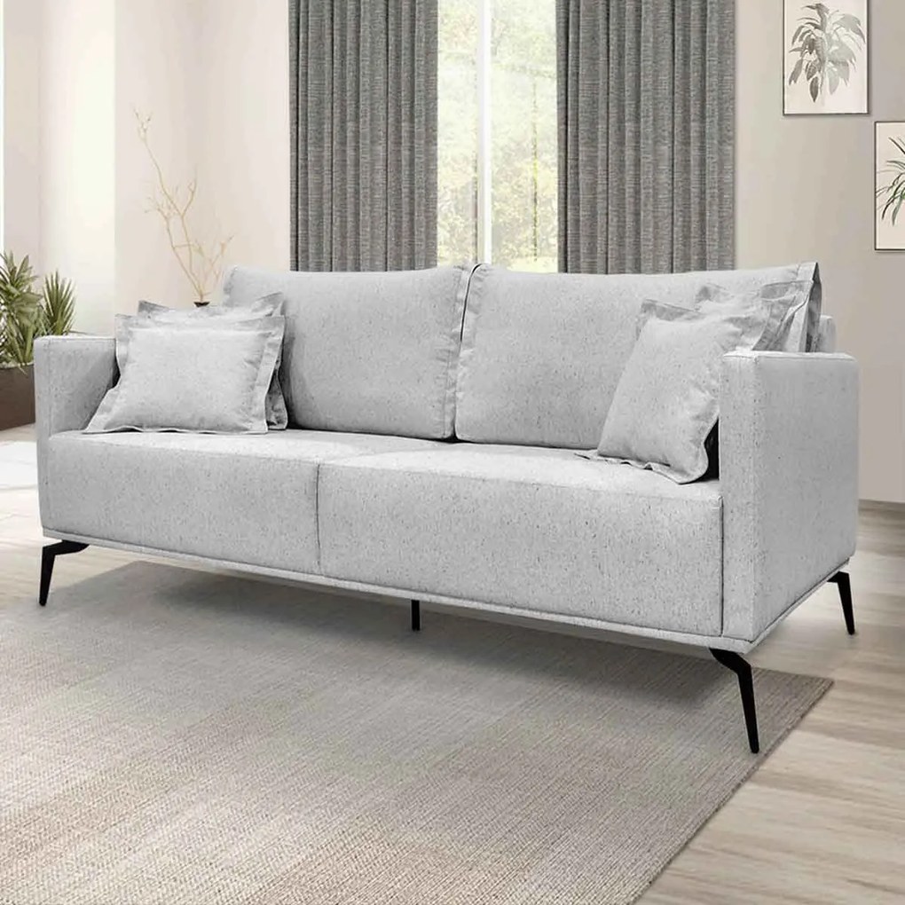 Sofá 3 Lugares Escritório Recepção Calypso SPZ 200cm Linho - ADJ Decor
