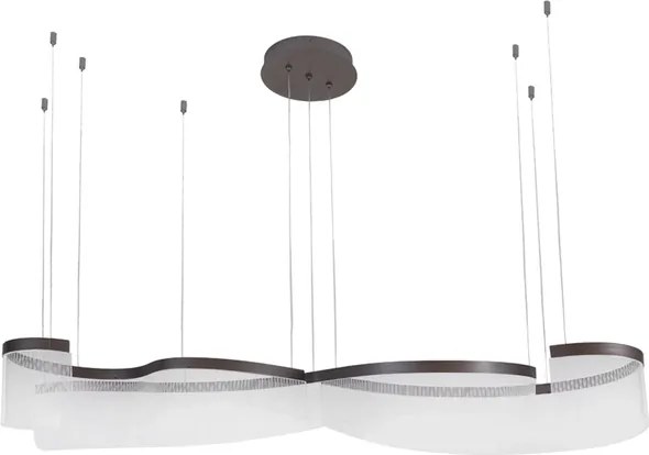 Pendente Led Metal Aluminio Cafe 74W 3000K Organic