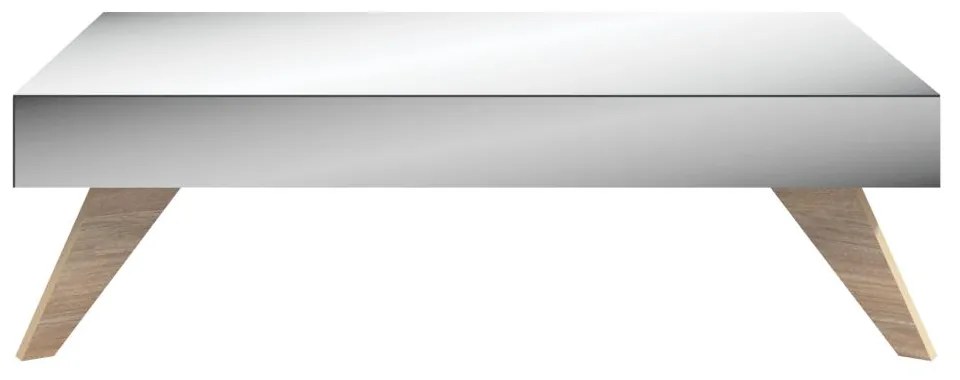 Mesa De Centro Retrô Espelhada 123cm 100% Mdf Tb712e Dalla Costa