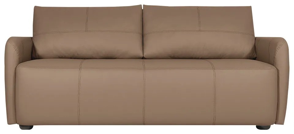 Sofá Decorativo Sala de Estar Lily 3 Lugares 240cm Couro Bege G34 - Gran Belo