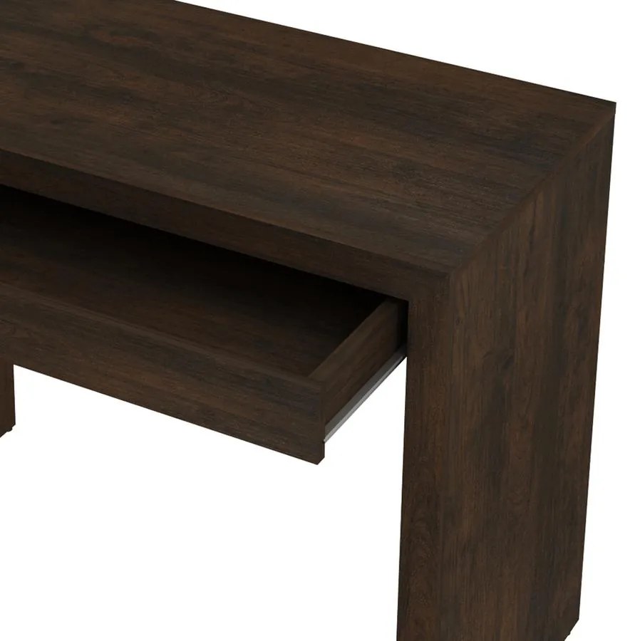 Escrivaninha Mesa Escritório Home Office 1 Gaveta Rústico