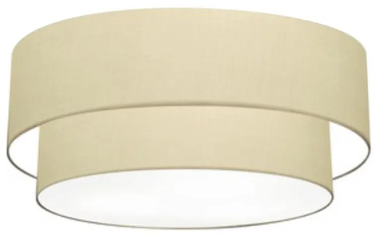 Plafon Para Quarto Cilíndrico SQ-3021 Cúpula Cor Algodão Crú
