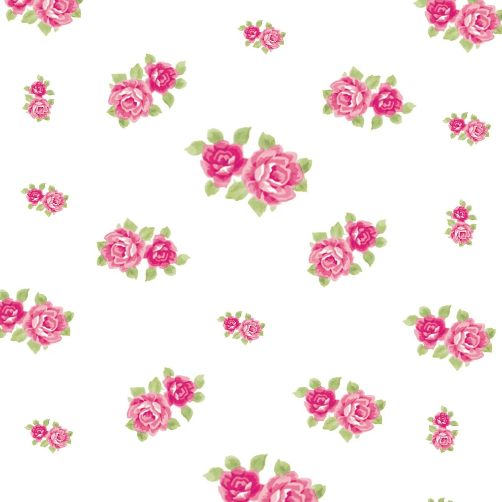 Papel de parede adesivo floral branco