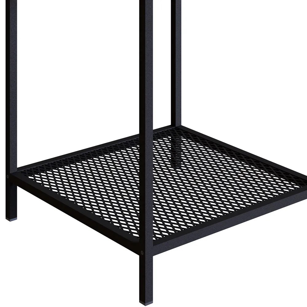 Mesa Lateral New 40 cm Hanover e Preto - D'Rossi