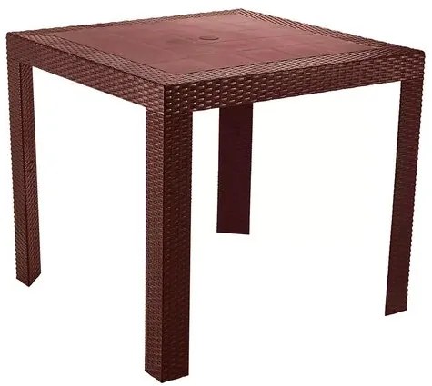 Mesa Ibiza Polipropileno Marrom 80cm - 76603 Sun House