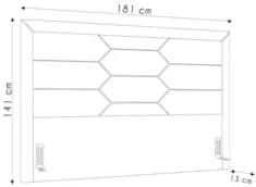 Cabeceira Cama Box Casal Queen 160cm Texas Z37 Linho Cinza Claro - Mpo