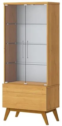 Cristaleira Forma Madeira Nature Porta Vidro 166cm - 79081 Sun House