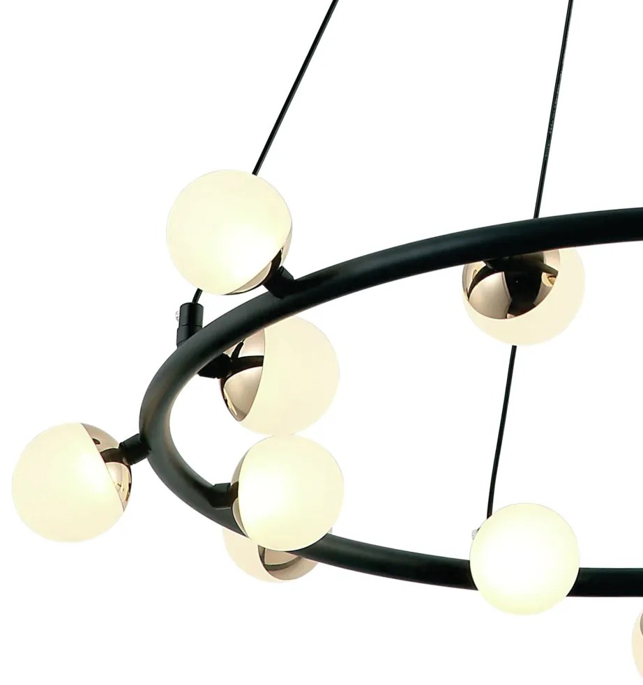 Pendente Fuxico Redondo Ø69X16Cm Led 20W 3000K Bivolt | Bella Iluminaç...