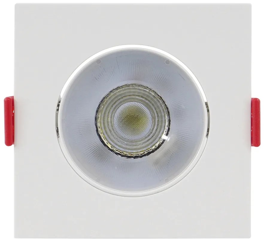 Spot De Embutir Quadrado 5W 3000K Led Bivolt 8,6X8,6X2,5Cm | Opus Eco... (Branco)