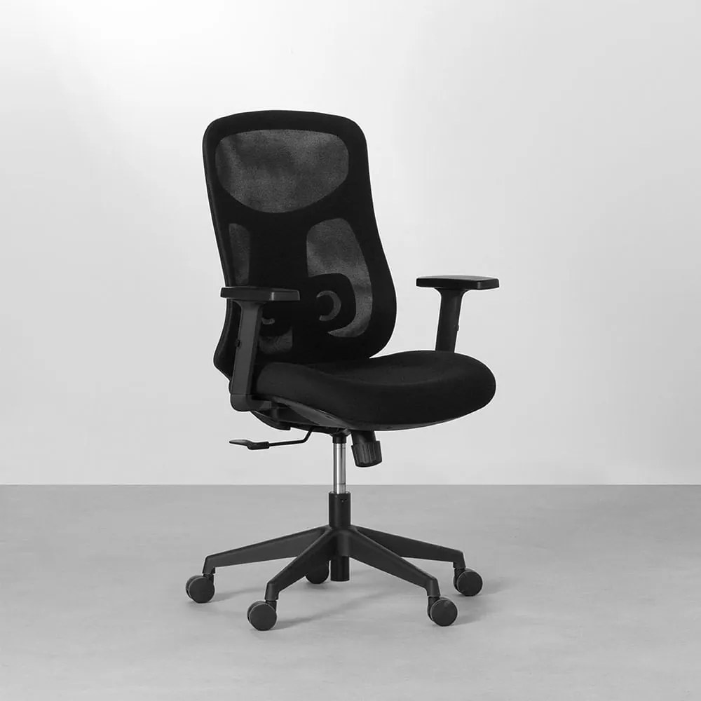 Cadeira de Escritório Kira Baixa Preto - Cadeira de Escritório Kira Baixa - Preto