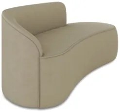 Sofá 3 Lugares Para Sala 180cm Orgânico Wendi Suede Marrom Rt I01 - M