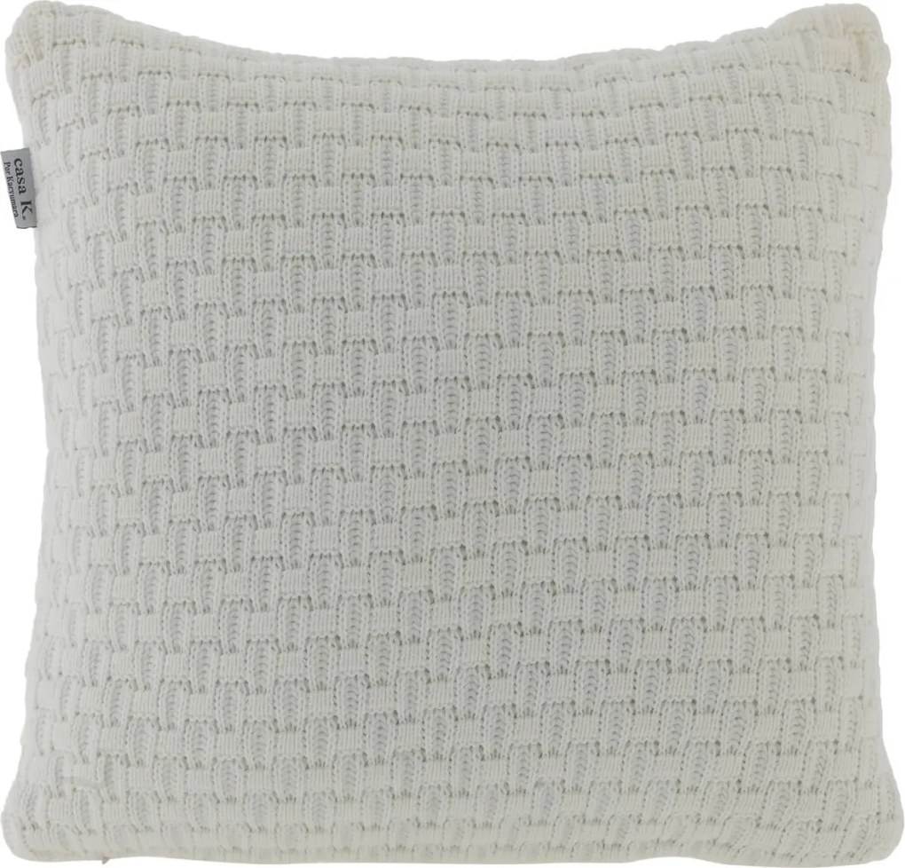 Almofada Kacyumara Tricot 100% Acrílico Vivat 45x45 - Off White Off White