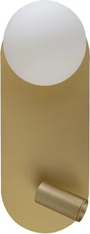 Arandela Led Metal Vidro 3W 210Lm 3000K Onde - DOURADO