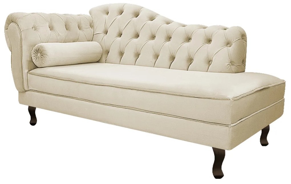 Kit Diva Recamier Diana 130cm Lado Direito e 02 Poltronas Julia Suede - ADJ Decor