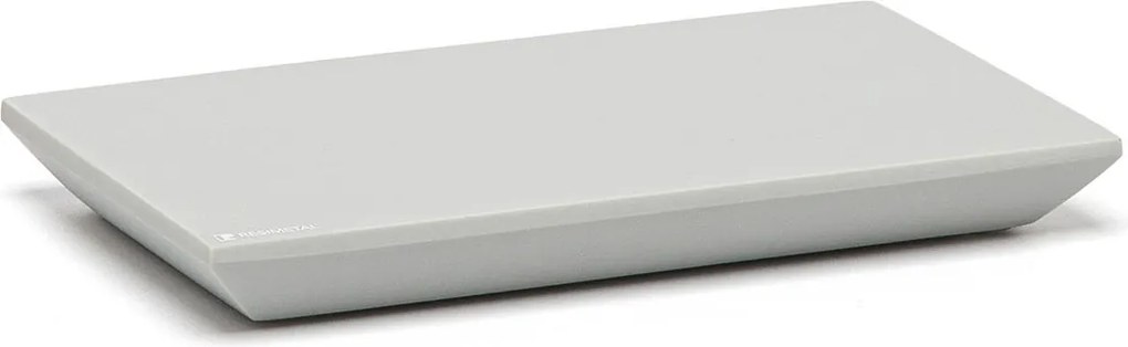 Bandeja Slim 200X120mm Resina - Crômio Fosco  Crômio Fosco