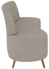 Sofá 2 Lugares para Sala Living 160cm Pés Palito Tamar Z08 Boucle Bege