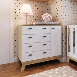 Quarto de Bebê 3 Peças Berço 3 em 1 Selo Inmetro Favo de Mel 038 Itapu