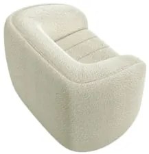 Kit 2 Poltronas Decorativa para Sala 112cm Meris Z32 Boucle Cru - Mpoz