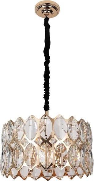Pendente Cristal Metal Ouro Frances 45Cm Sanke