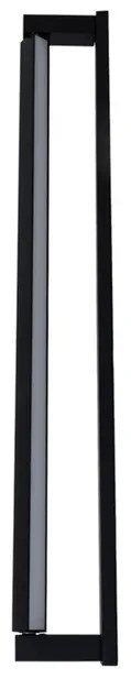 Arandela Aluminio Acrilico Led 8,8W 3000K 127V Fit15 - PRETO