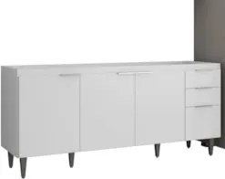 Armário de Cozinha CP03 Para Pia 180cm Pérola Z34 Branco    - Mpozenat