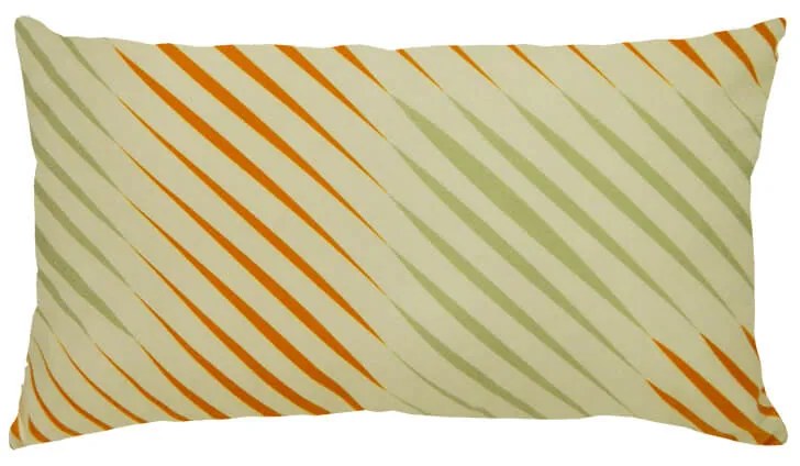 Capa de Almofada Olimpya em Suede Tons Verde Fendi - Listrada - 60x30cm