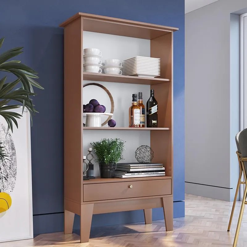 Buffet Cristaleira Retro Com 3 Prateleiras 1 Porta - Ceramic