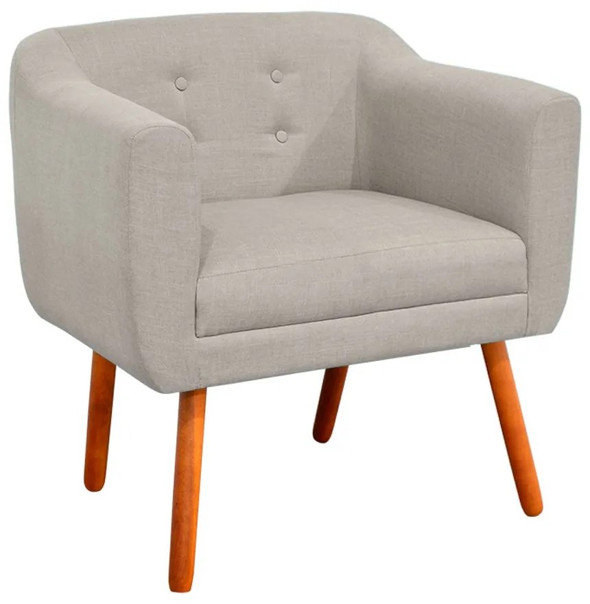 KIT 02 POLTRONAS JULIA LINHO FINO BEGE A