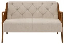 Kit Namoradeira 135cm e 2 Poltronas Decorativas Capitonê Lapa Z32 PU C