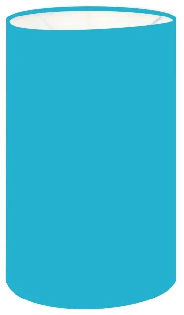 Cúpula Abajur Cilíndrica Cp-7002 Ø13x30cm Azul Turquesa