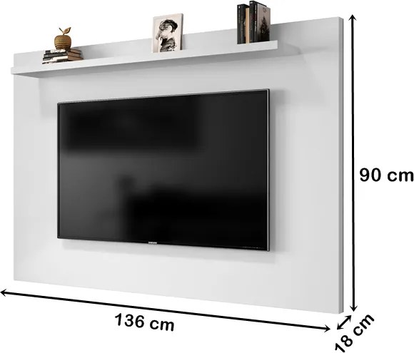 Painel Kenzo Branco – Móveis Bechara