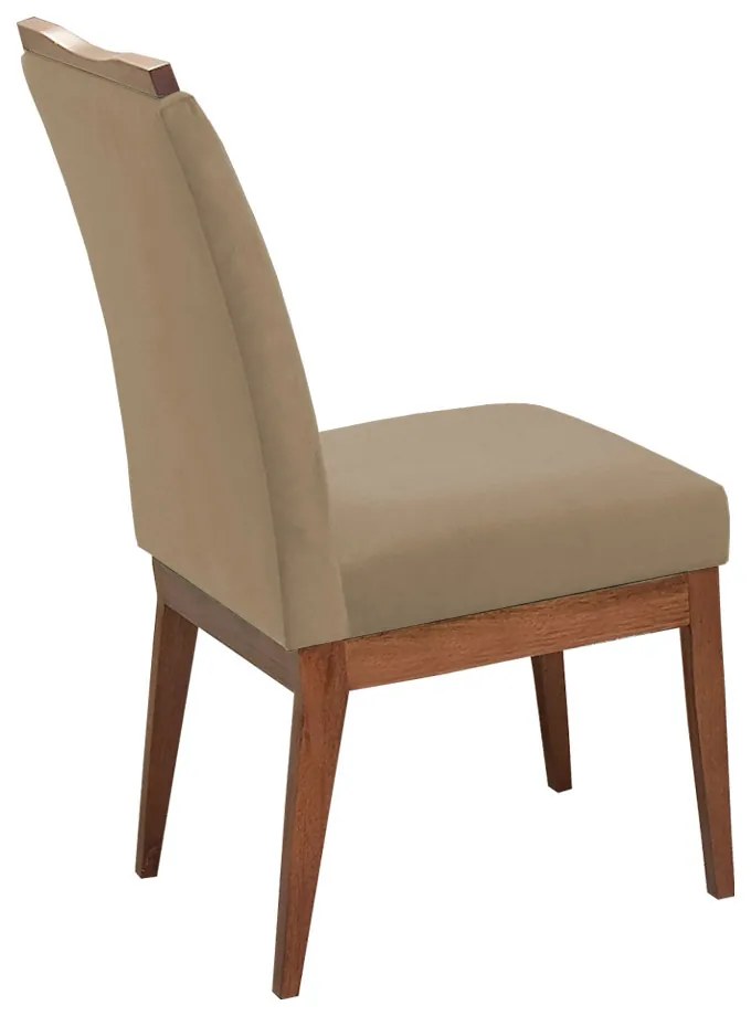 Cadeira Decorativa Leticia Aveludado Nude - Rimac