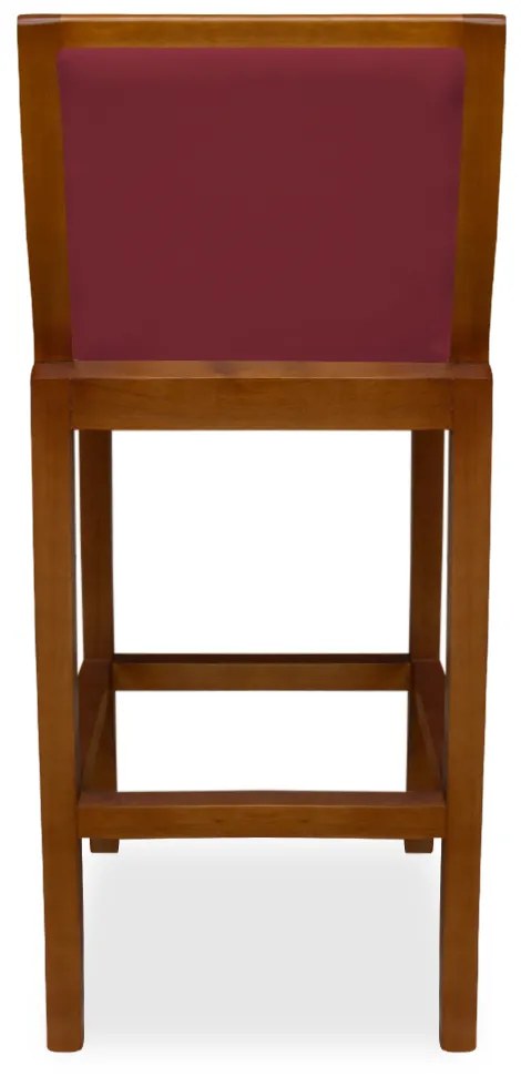 Banqueta Decorativa Josi Veludo Bordo
