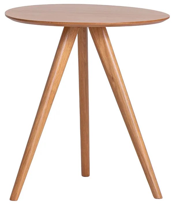 Mesa Lateral Zoé Oval Cinamomo - 55x55cm