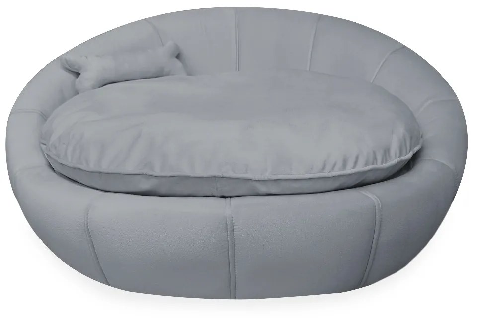 Cama Pet Ariel para Cães e Gatos Almofadada Veludo Cores - Cinza Grafite
