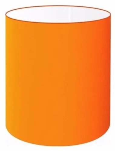 Cúpula em tecido cilíndrica abajur luminária cp-2009 13x15cm laranja