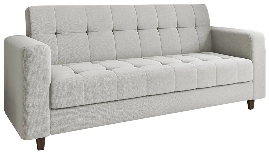 Sofá 2 Lugares e 2 Poltronas Pé Madeira Tabaco Arezo Linho D01 - D'Rossi - A05 Cinza